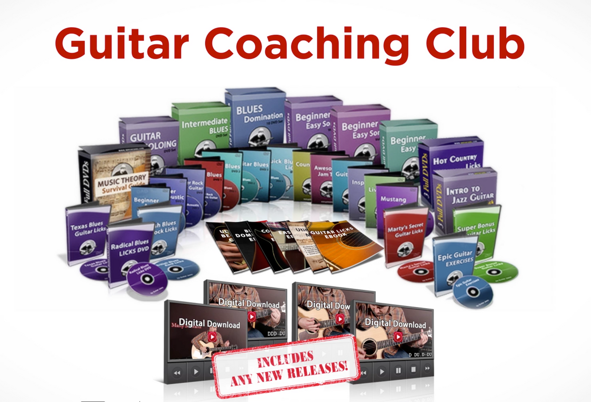 LIFETIME Membership to Guitar Coaching Club You get EVERYTHING