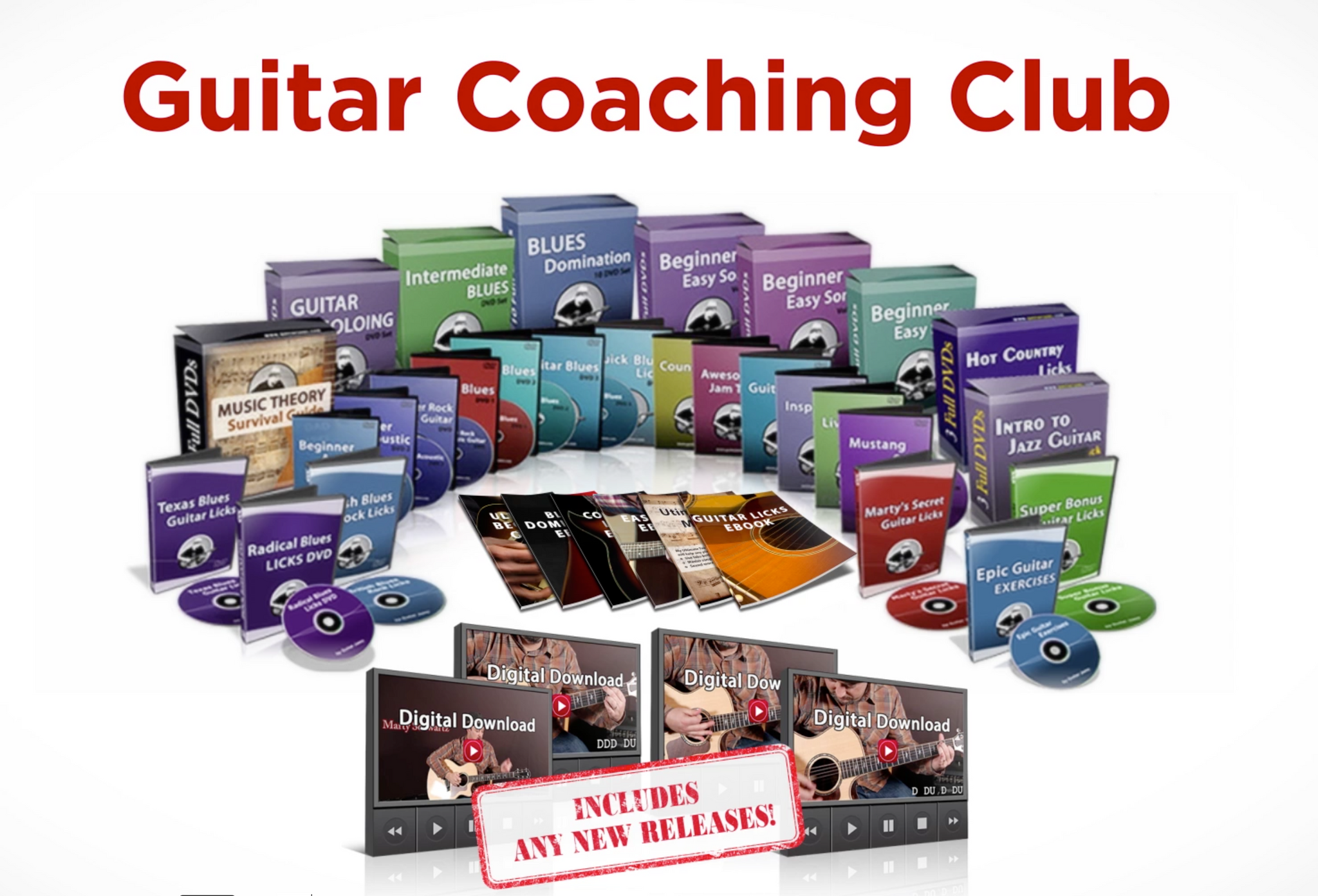 SPECIAL: GuitarJamz's Guitar Coaching Club with LIFETIME Membership - You get EVERYTHING!