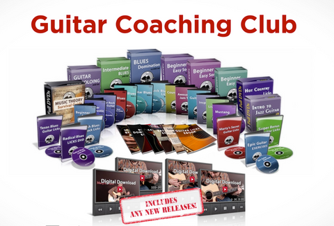 LIFETIME Membership to GuitarJamz's Guitar Coaching Club - You get EVERYTHING!