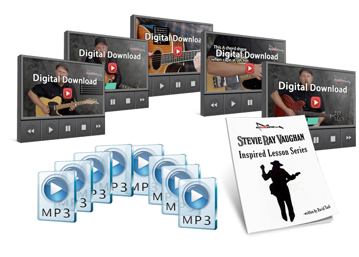 Stevie Ray Vaughan Blues Inspired Digital Course + Jamtracks + Tab Ebook